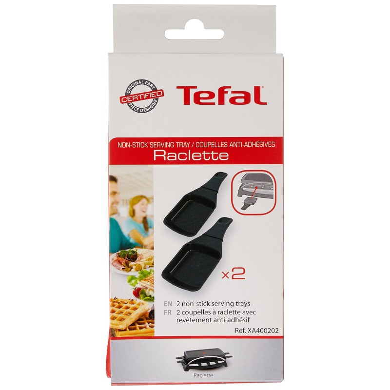 Coupelles Carrées Lot de 2 raclette Tefal XA400202