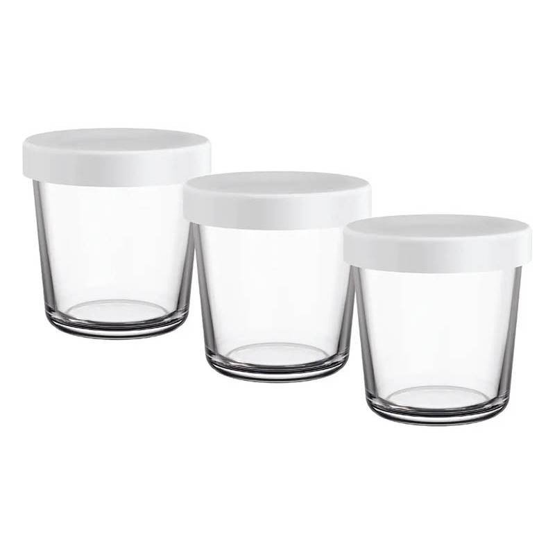 3 pots en verre pour Cake Factory Tefal XA633110